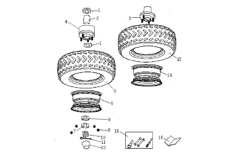 200cc Tire