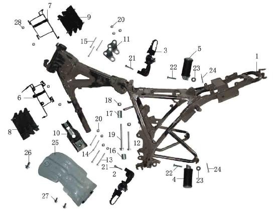 GY200 PFrame Parts