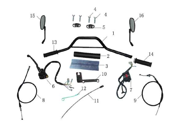 GY200 Handle Bar GY200 Handle Bar