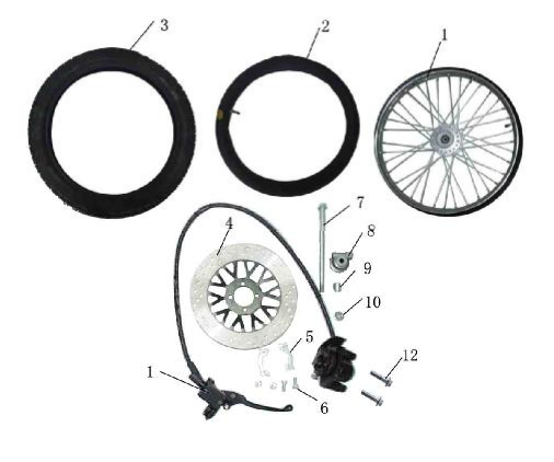 GY200 Front Wheel GY200 Front Wheel