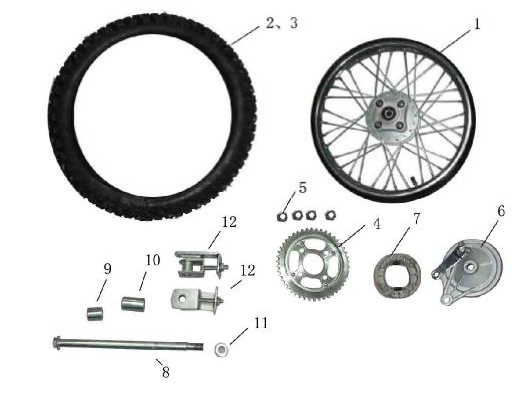 GY200 Rear Wheel GY200 Rear Wheel