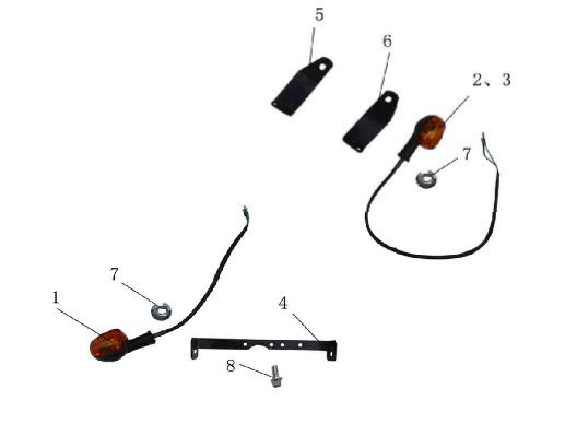 GY200 Turn Signal GY200 Turn Signal