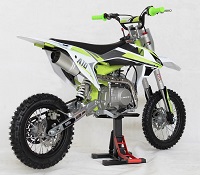 EGL A10 PRO 125 , 125cc Dirt Bike rear right side view green