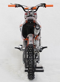 EGL A10 PRO 125 , 125cc Dirt Bike Rear view orange