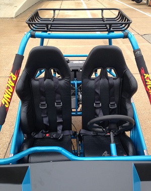 Blue MUDDY 200GKM Go Kart Seats