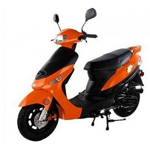 Pony 50 50cc Scooter Orance Basic economy scooter
