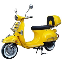 ROMEO 50 50cc Scooter Retro style scooter Yellow