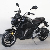 SXR 50 49.7cc Scooter Black Left side view
