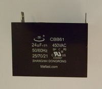 CBB61 24uf 450VAC Capacitor