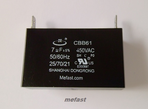 Capacitor CBB61 7uf 450 VAC