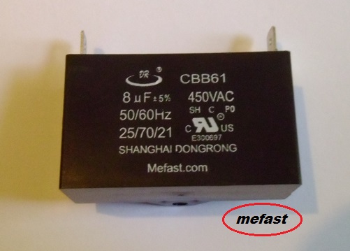 CBB61 8Uf 450VAC