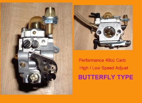 49cc High performance carburetor for 2 stroke engine