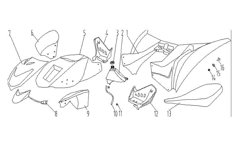 110cc ATV Fender