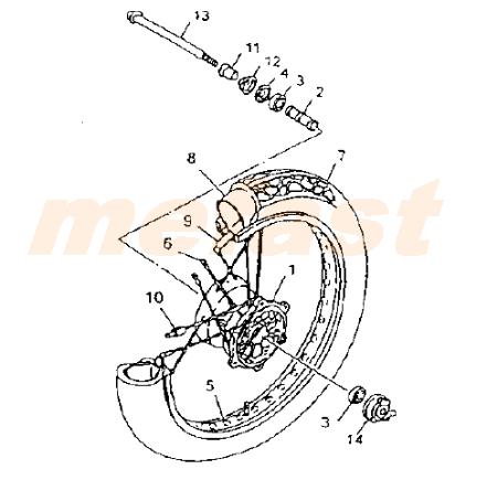 MC-18 LF250 Front Wheel Mefast