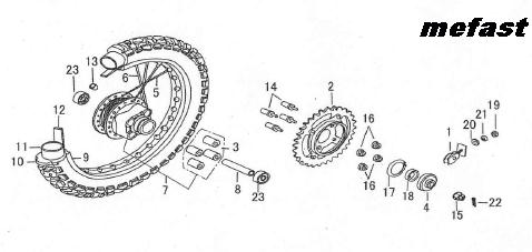 DB-07A Rear Wheel