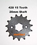 428 15 Tooth 20mm shaft