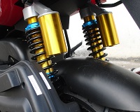 Dual rear shock absorber